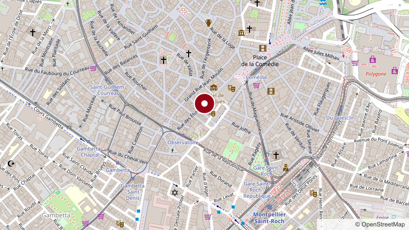 Position de D'ici et d'ailleurs sur la carte, Comédie · Centre-ville