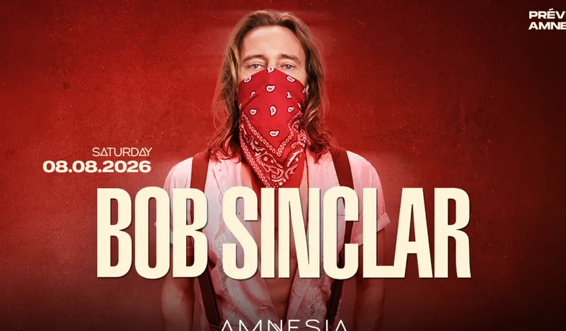 Visuel de Bob Sinclar · Amnésia Cap d'Agde